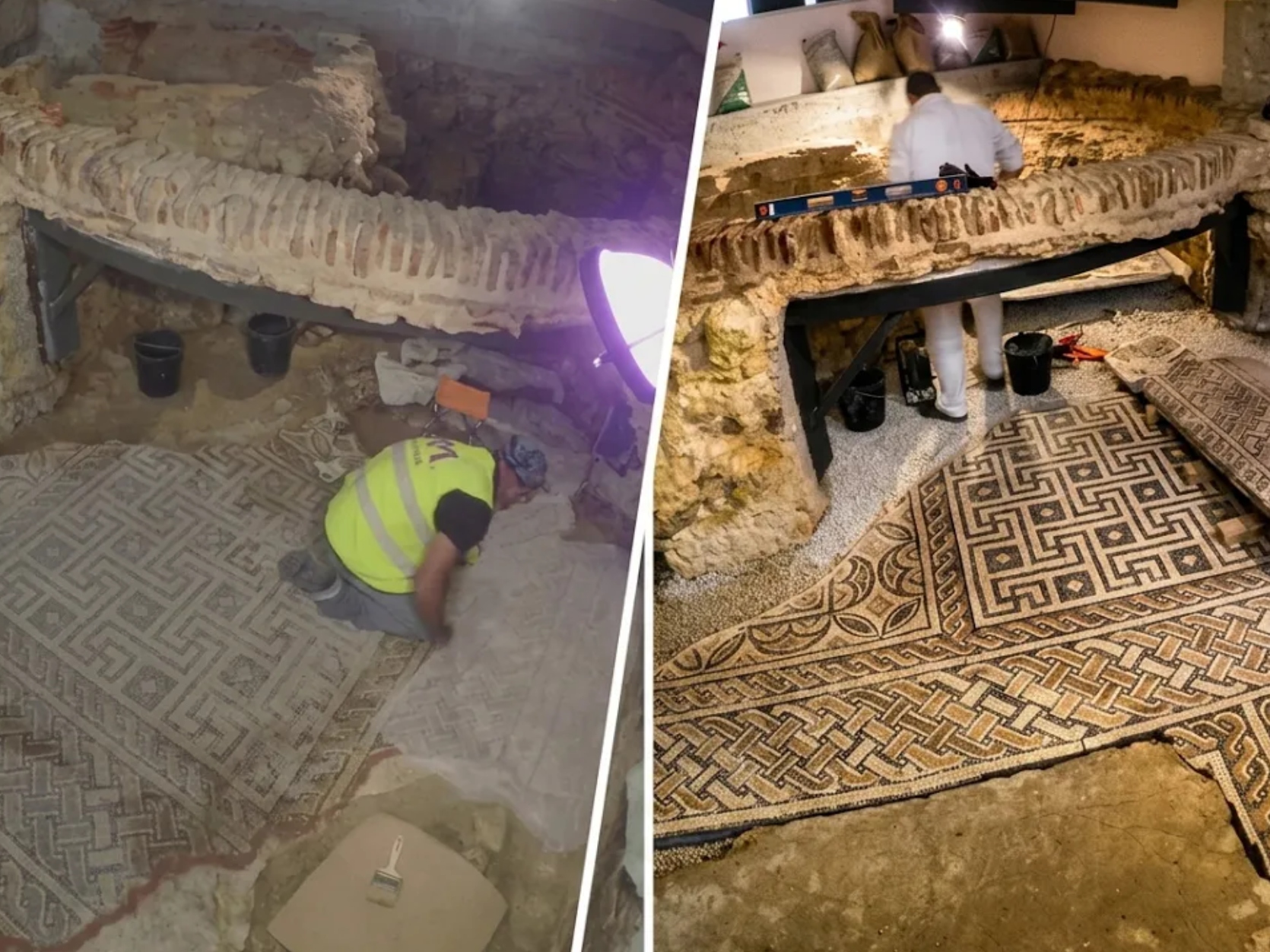 Time-Lapse: Restauro do Mosaico Romano do NARC