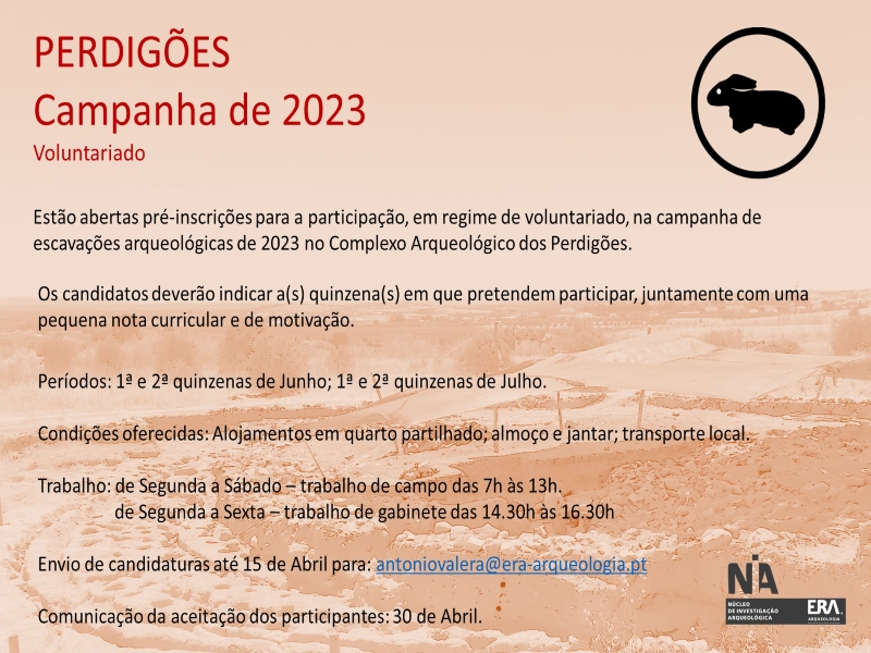 Perdigões: abertas pré-inscrições para a campanha de escavações de 2023